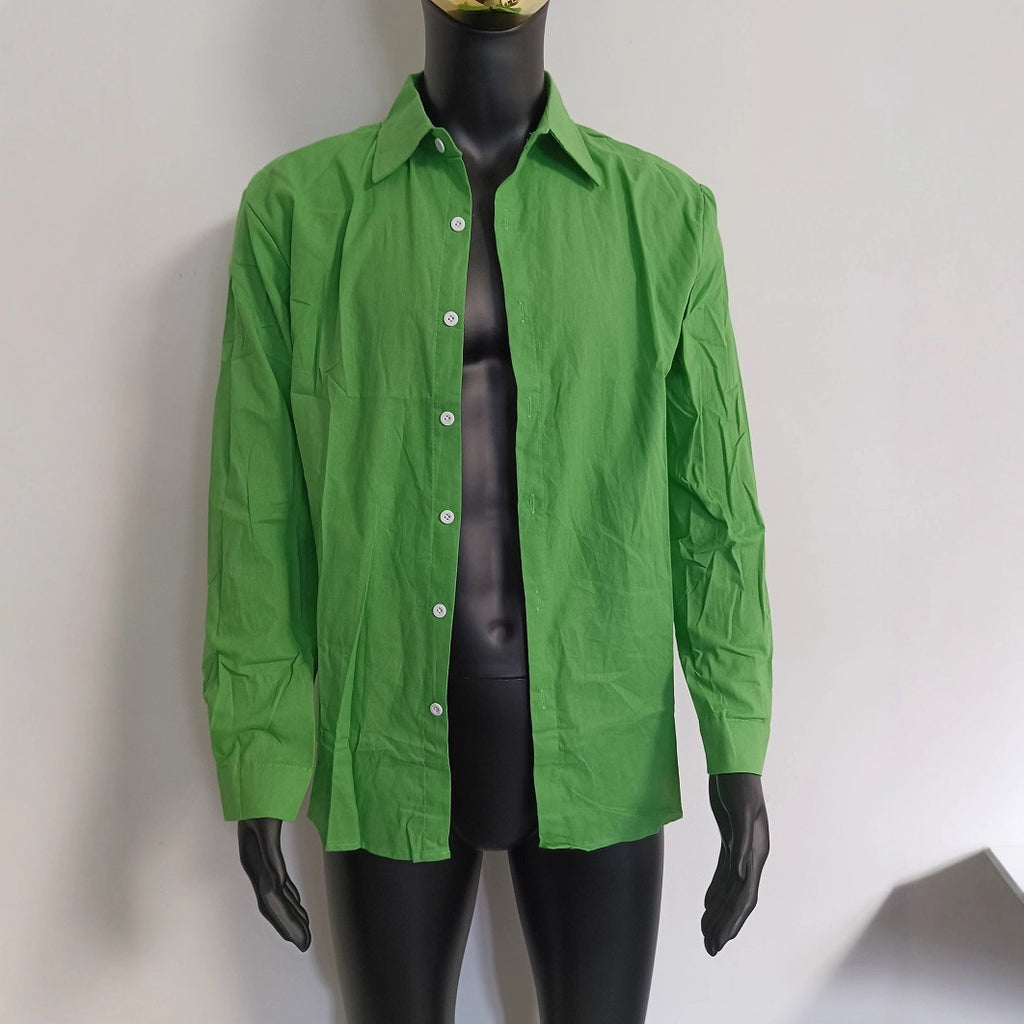 Men's Shirt In Cotton Blend Fabric Featuring Long Sleeves For Comfortable Wear - view 2