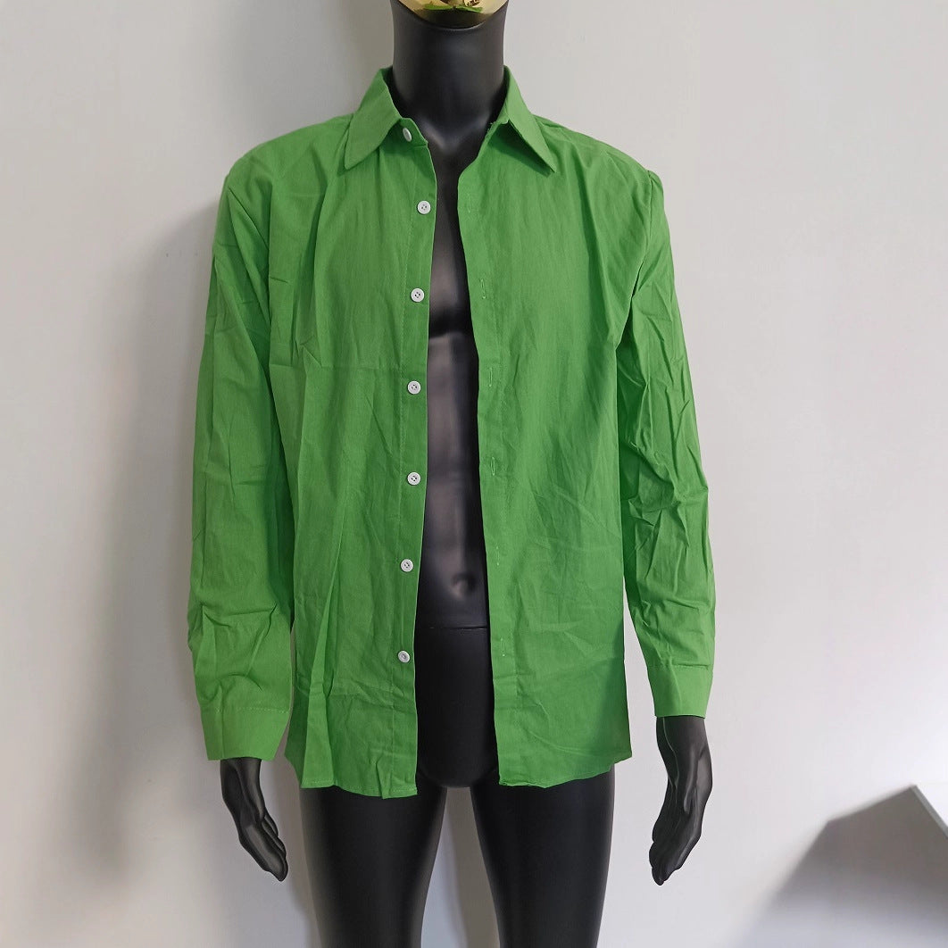 Men's Shirt In Cotton Blend Fabric Featuring Long Sleeves For Comfortable Wear - view 2