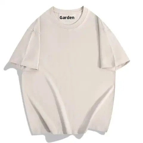 Solid Color Men's T-Shirt With Round Neck And Short Sleeve, Comfortable Casual Wear - view 4