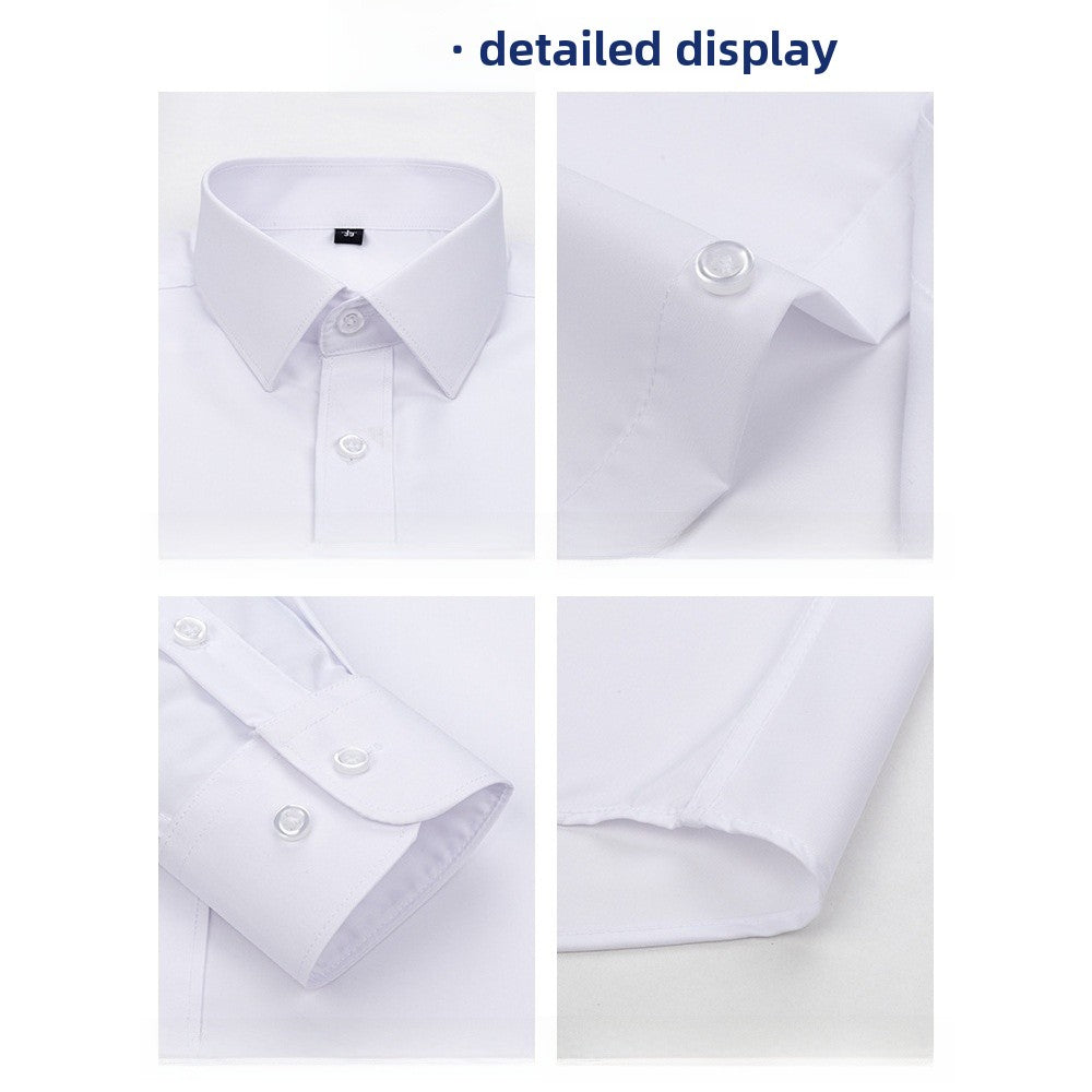Solid Color Men's Shirt In Modal Fabric Featuring Long Sleeves For Comfortable Wear - view 3