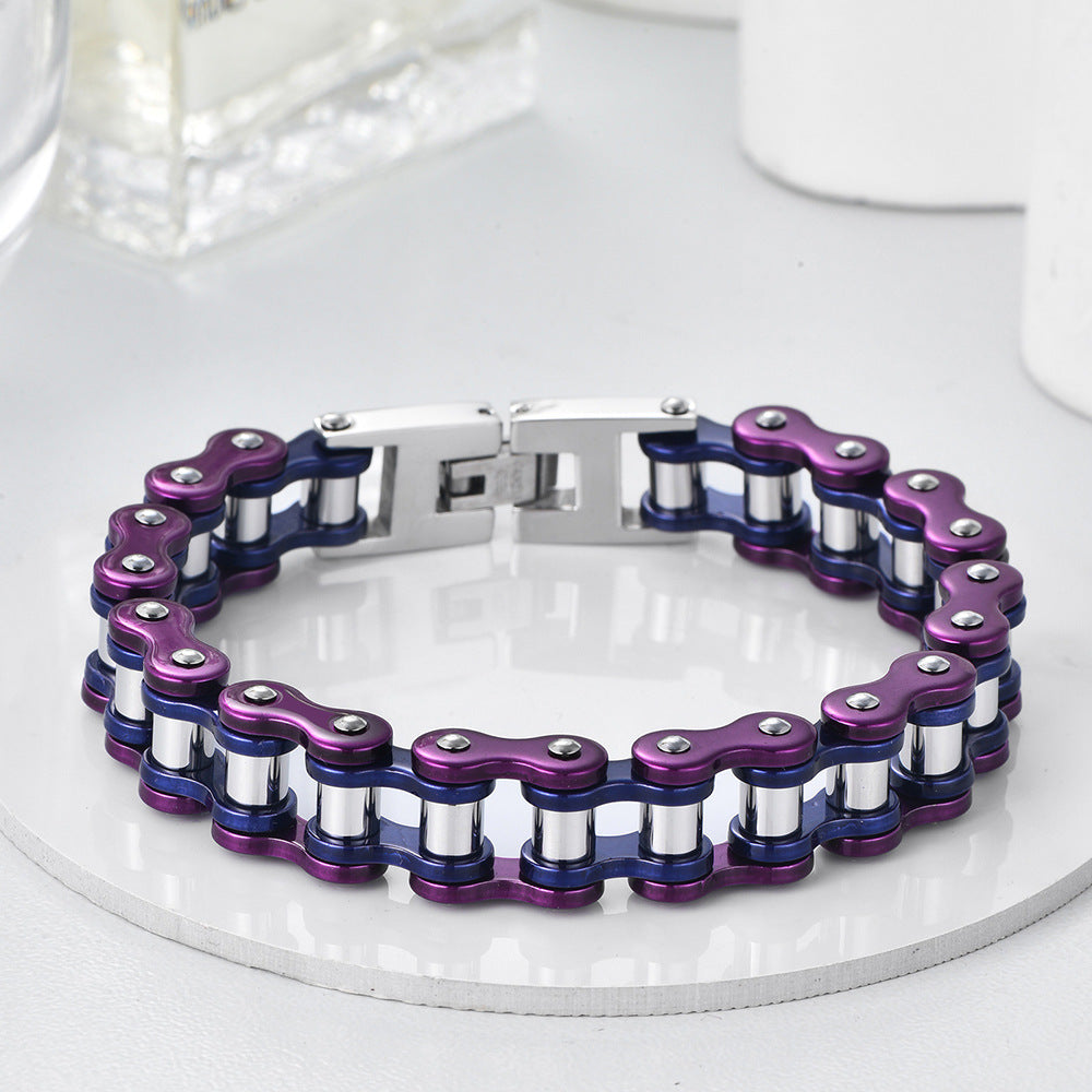 Geometric Rock Style Men's Bracelets Ideal For Travel - front view