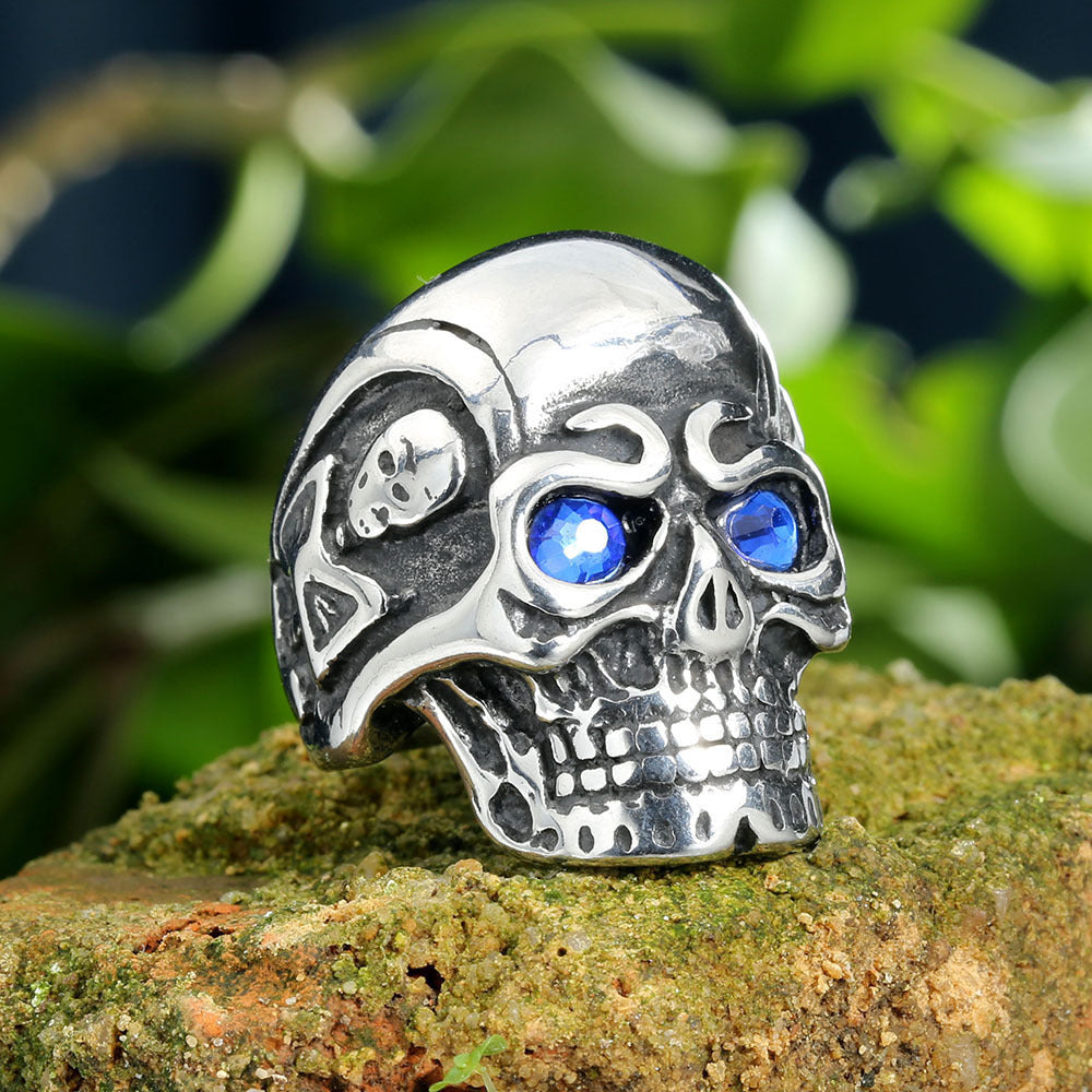 Geometric Titanium Steel Men's Rings For Summer - view 3