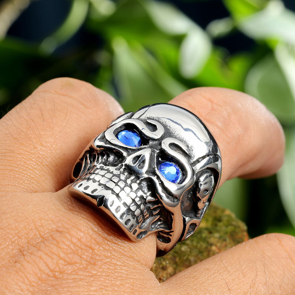 Geometric Titanium Steel Men's Rings For Summer - view 4
