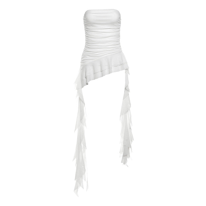 Solid Color Sleeveless Polyester T-shirt With Boat Neck And Slim Fit, Short Length Women's Top - view 5