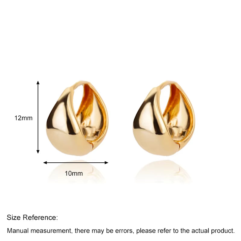 Geometric Three-dimensional Earrings For Women, 304 Stainless Steel With 18K Real Gold Plated PVD Coating 0.03µm Featuring Zircon Inlay - view 2