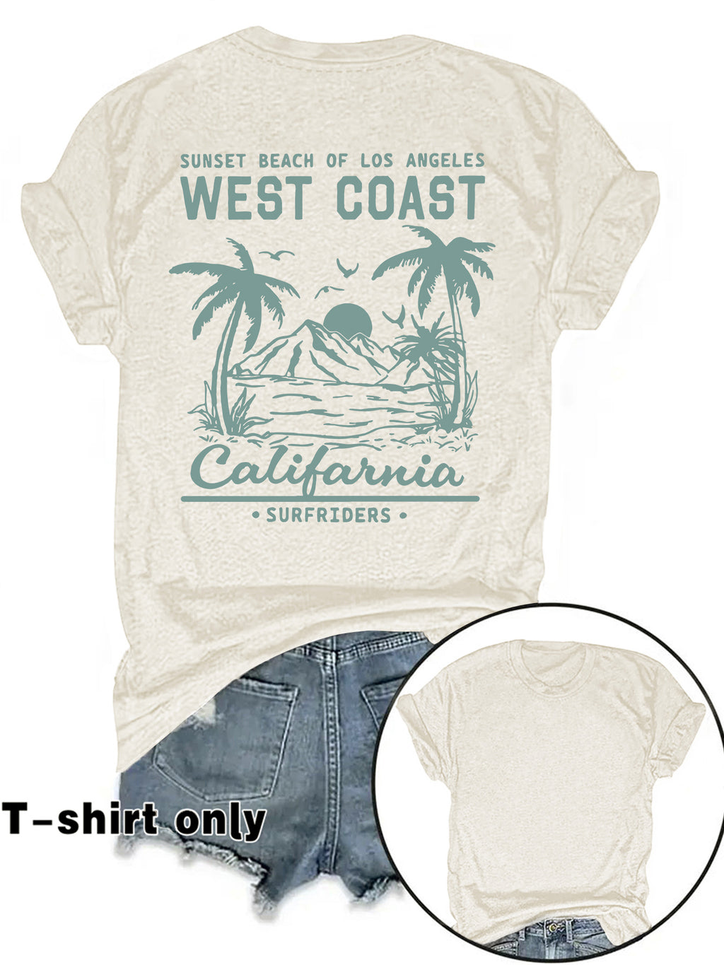 Casual Short Sleeve Rayon T-shirt With Printing, Comfortable And Stylish Women's Top - view 6