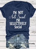 Casual Short Sleeve Rayon T-shirt With Printing, Stylish Women's Top - front view