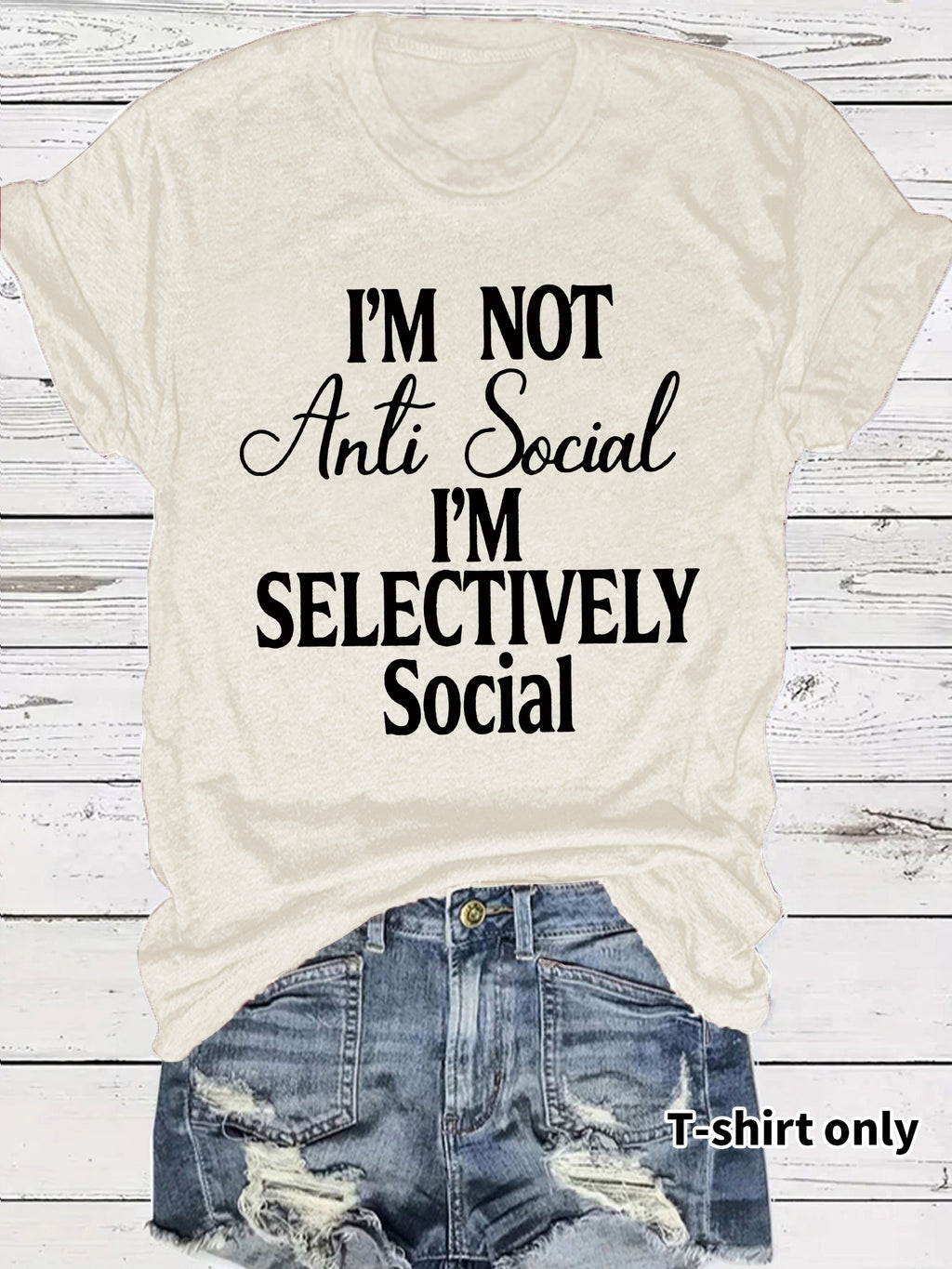 Casual Short Sleeve Rayon T-shirt With Printing, Stylish Women's Top - view 6