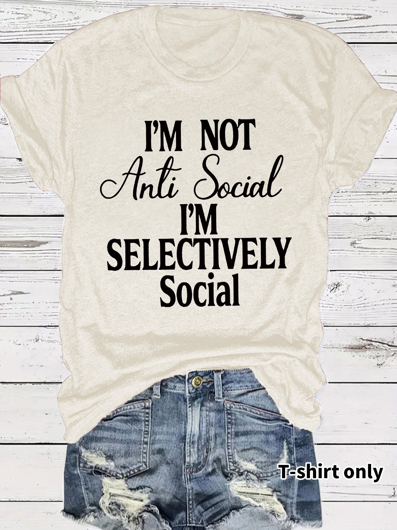 Casual Short Sleeve Rayon T-shirt With Printing, Stylish Women's Top - view 6