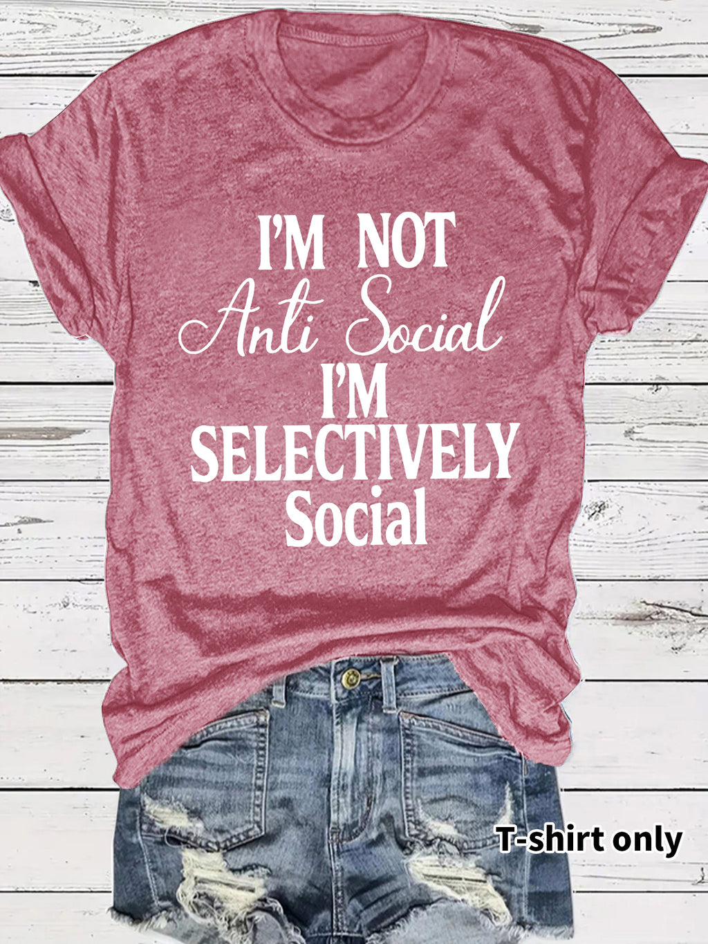 Casual Short Sleeve Rayon T-shirt With Printing, Stylish Women's Top - view 4