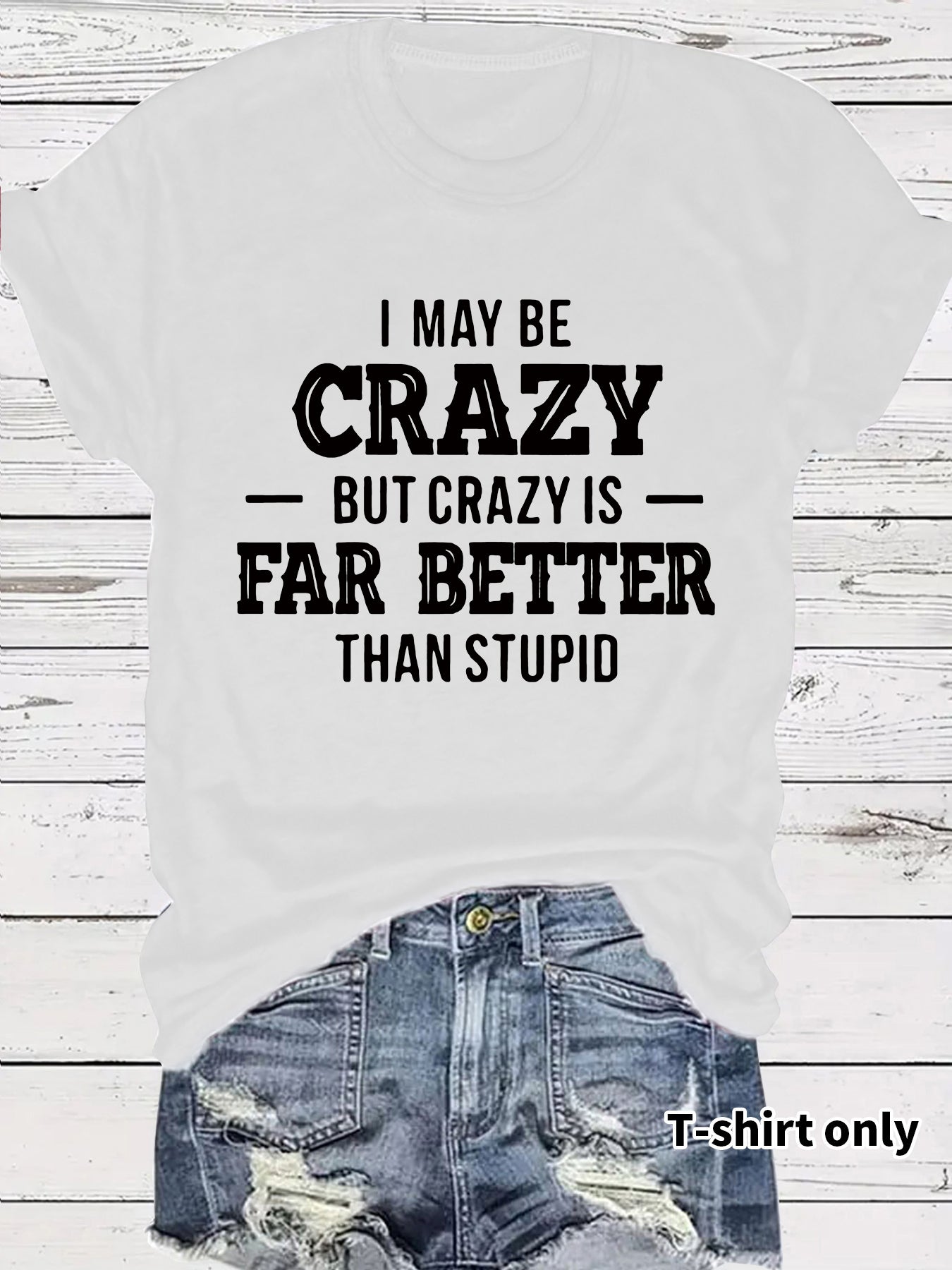 Casual Short Sleeve Rayon T-shirt With Printing, Comfortable Women's Top - front view
