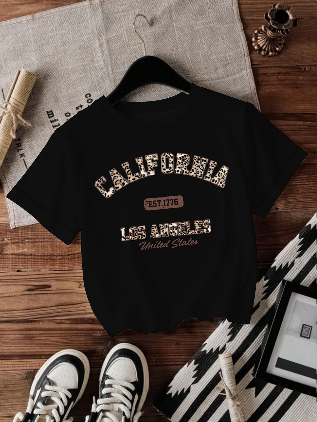 Casual Short Sleeve Rayon T-shirt With Printing, Comfortable And Stylish Women's Top - view 5