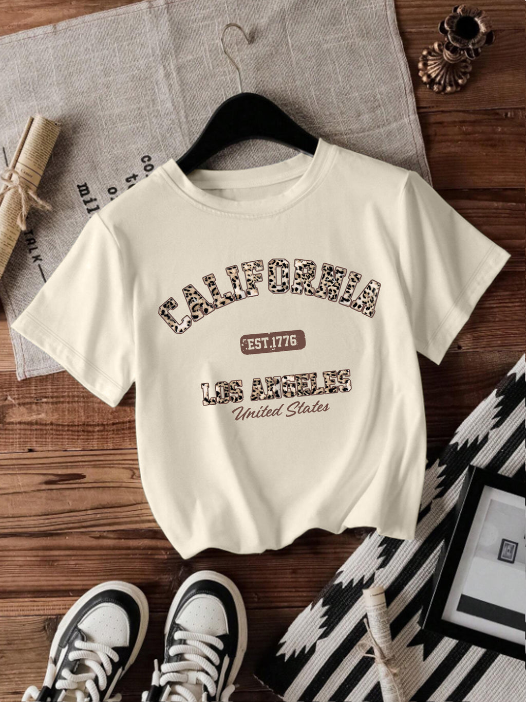 Casual Short Sleeve Rayon T-shirt With Printing, Comfortable And Stylish Women's Top - view 6