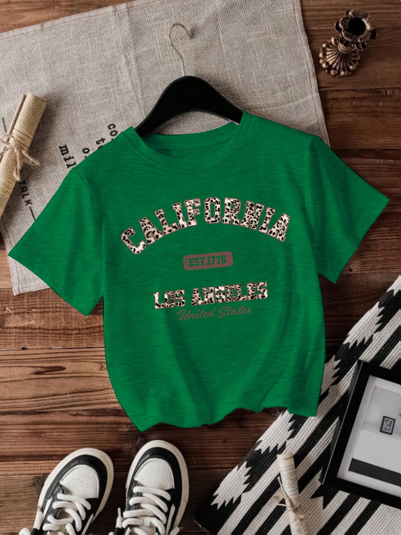 Casual Short Sleeve Rayon T-shirt With Printing, Comfortable And Stylish Women's Top - view 3