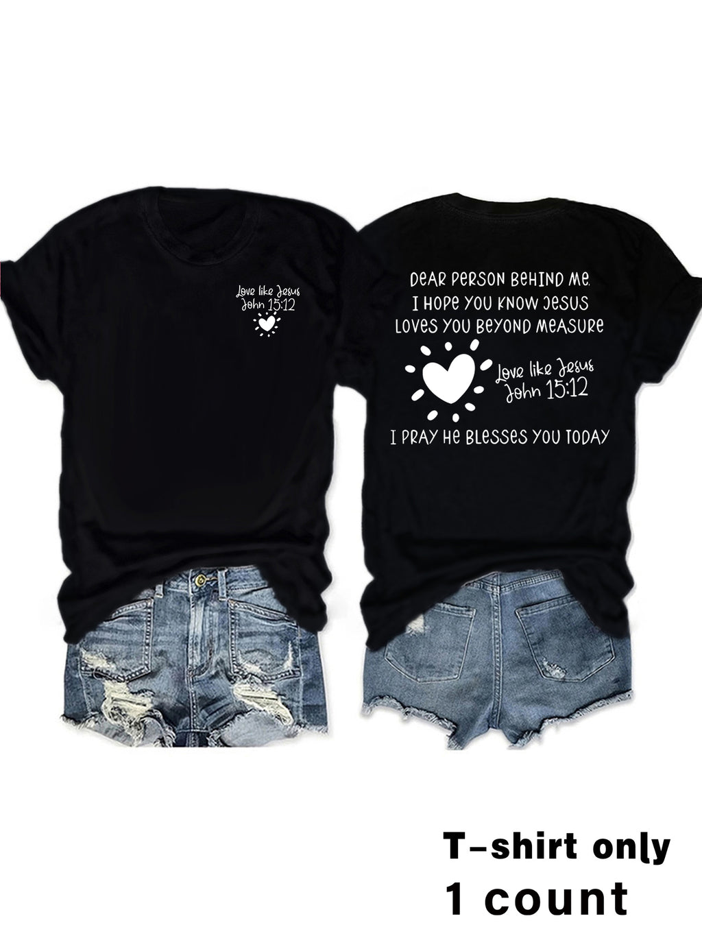 Casual Short Sleeve Rayon T-shirt With Printing, Comfortable Women's Top - view 5