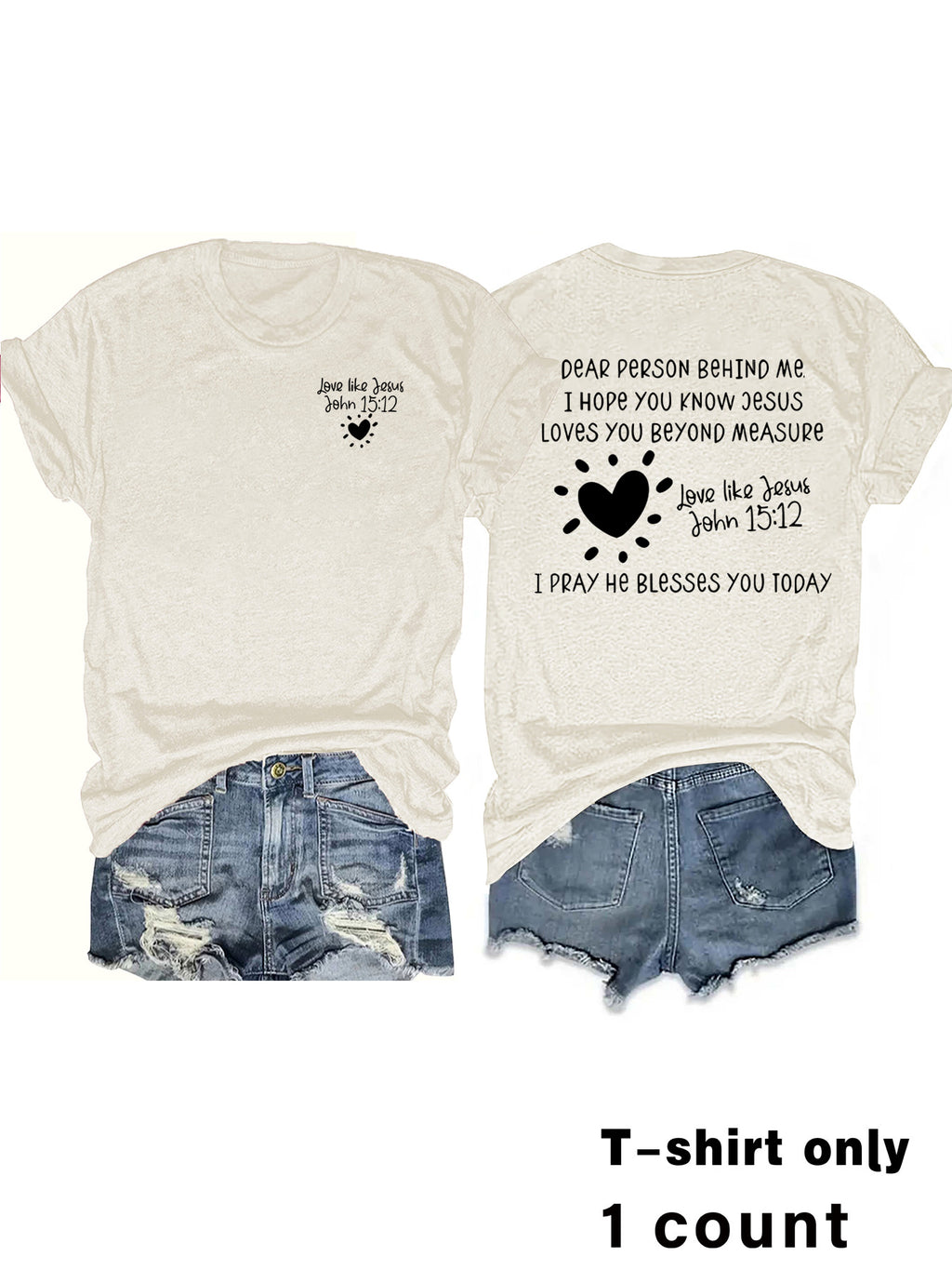 Casual Short Sleeve Rayon T-shirt With Printing, Comfortable Women's Top - view 4