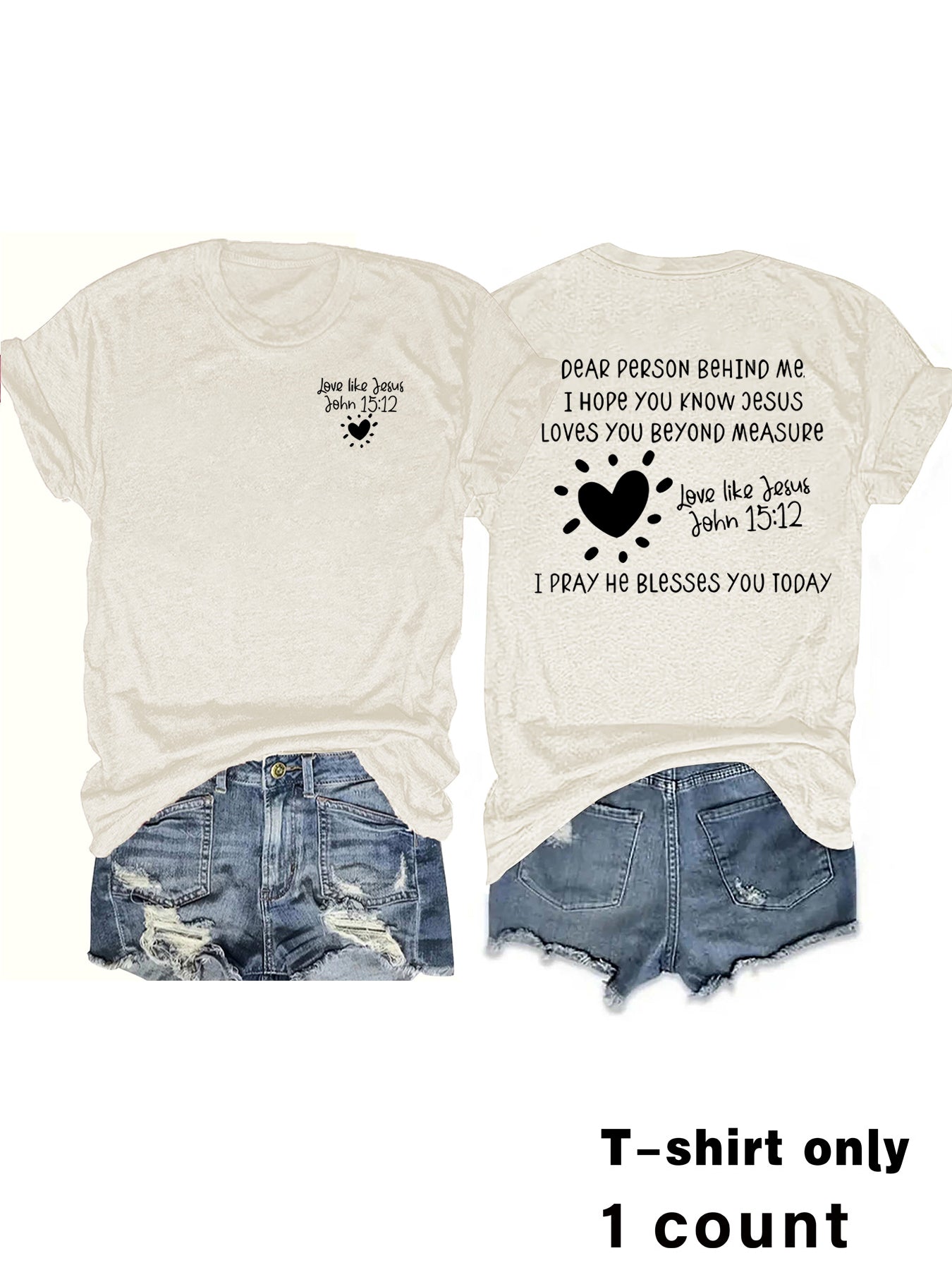 Casual Short Sleeve Rayon T-shirt With Printing, Comfortable Women's Top - view 4