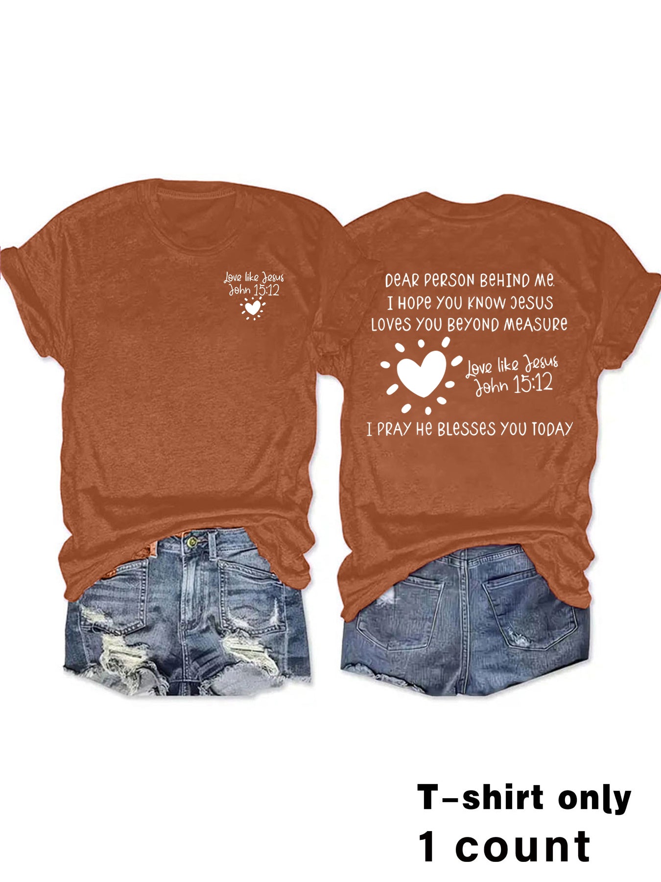 Casual Short Sleeve Rayon T-shirt With Printing, Comfortable Women's Top - view 6