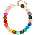 Handmade Blue Resin Necklace For Women, Perfect For Casual Wear - front view