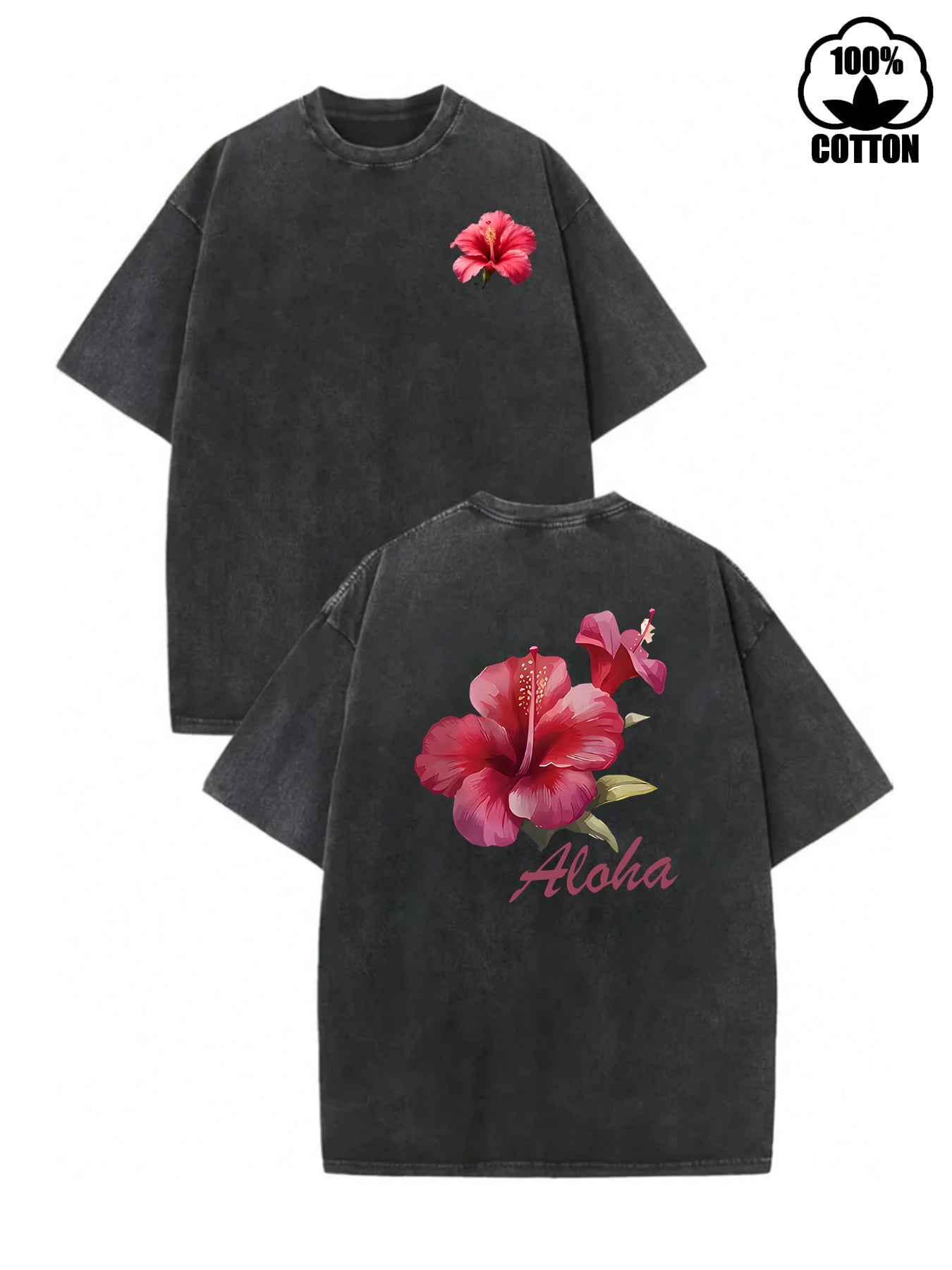 Casual Short Sleeve Cotton T-shirt With Letter Printing, Comfortable And Stylish Women's Top - view 2