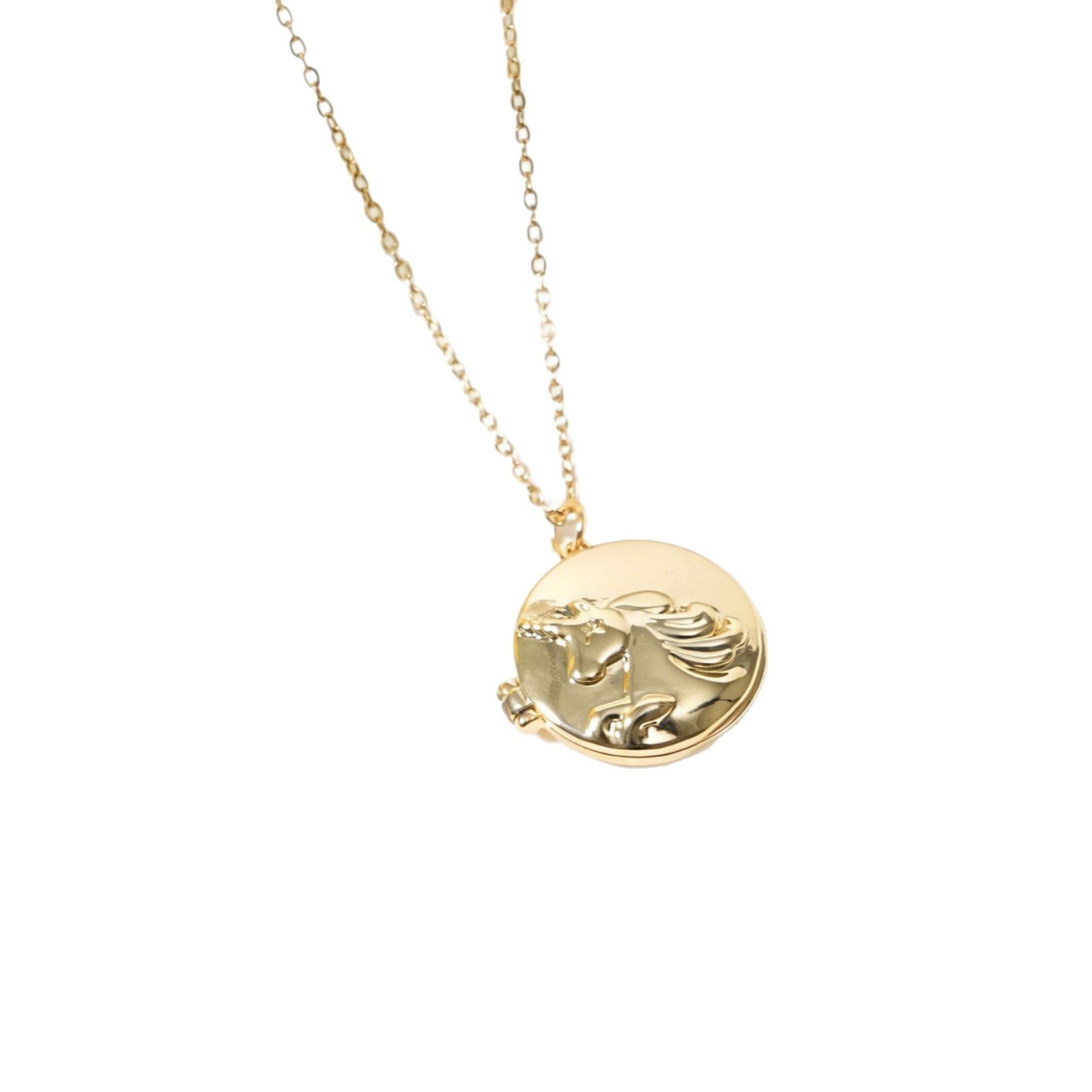 Locket Necklace For Women With Copper Chain And Copper Pendant - view 5