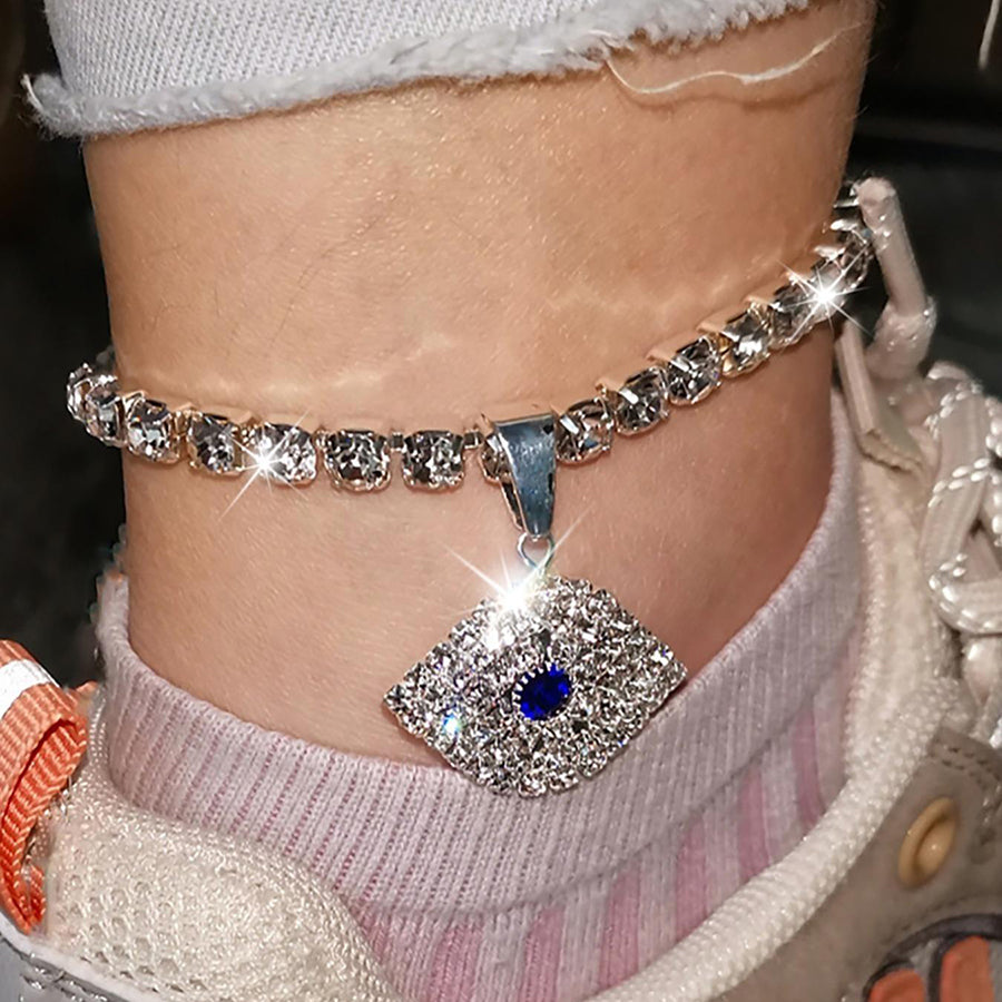 Electroplated Copper Anklet Featuring Eye Pattern - view 4