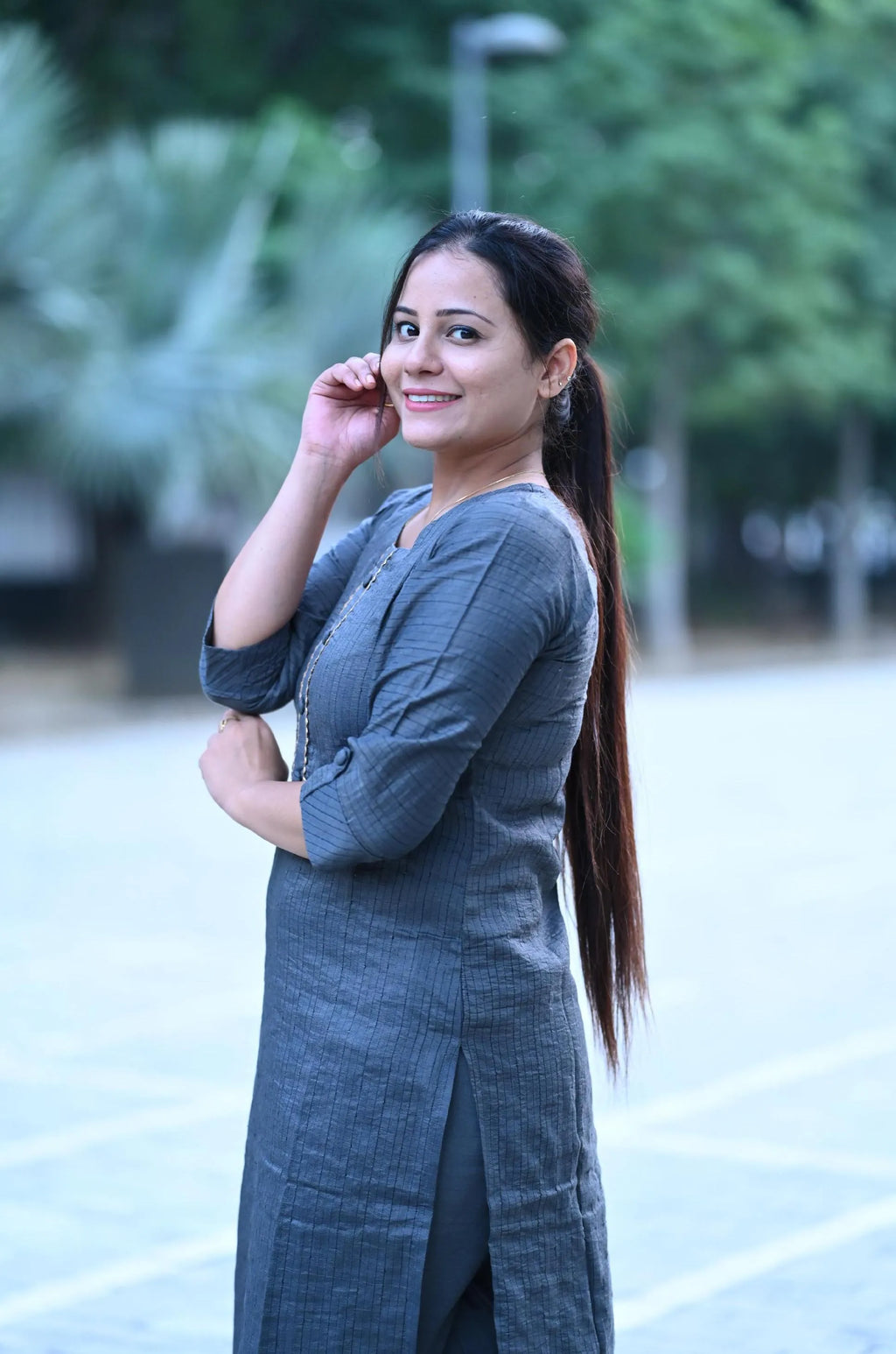 Silk kurti set