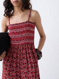 Bombay Paisley Red Printed Jumpsuit