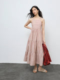 Bombay Paisley Rust Cotton Tiered Dress with Jacket Set