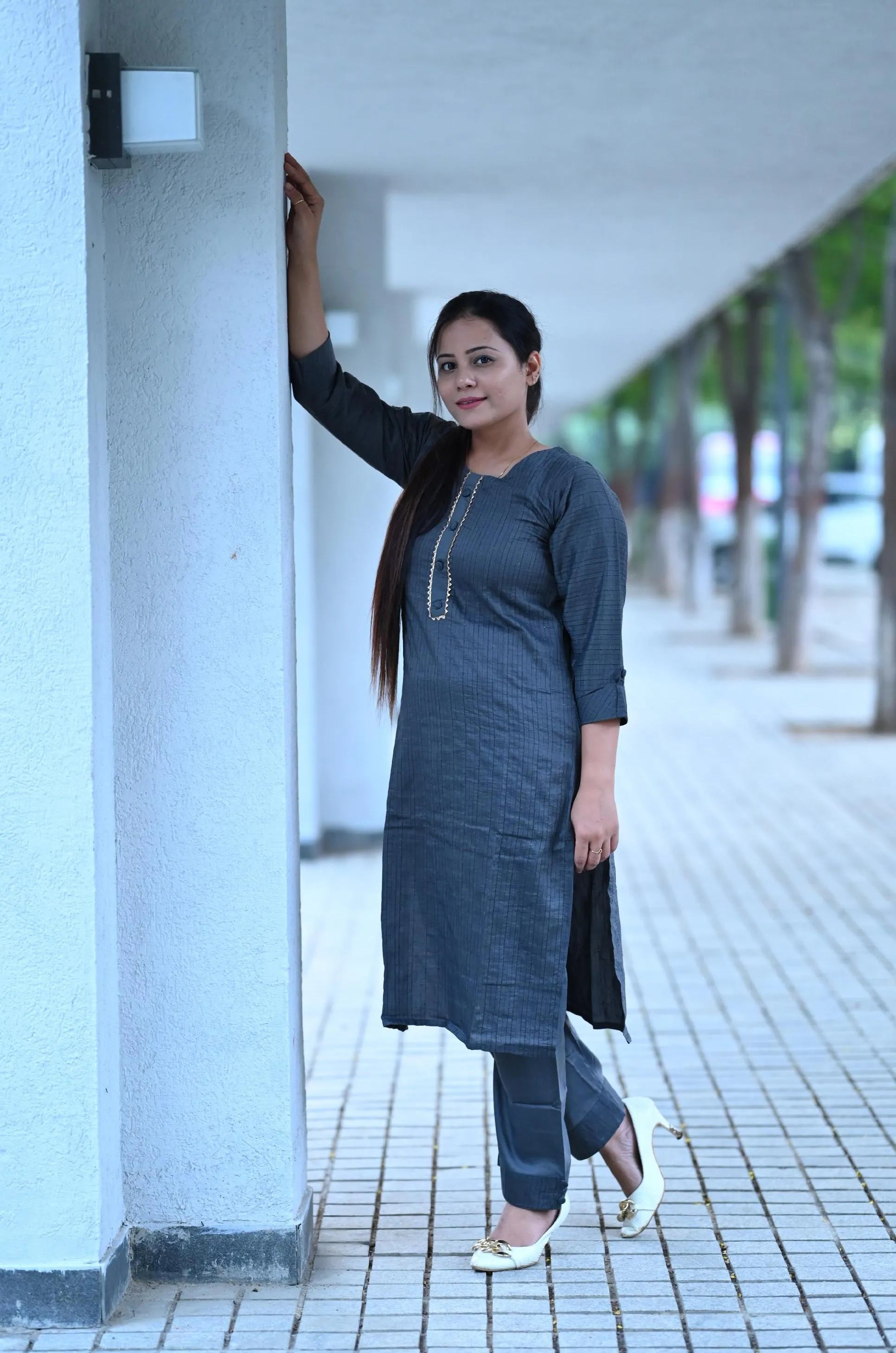 Silk kurti set