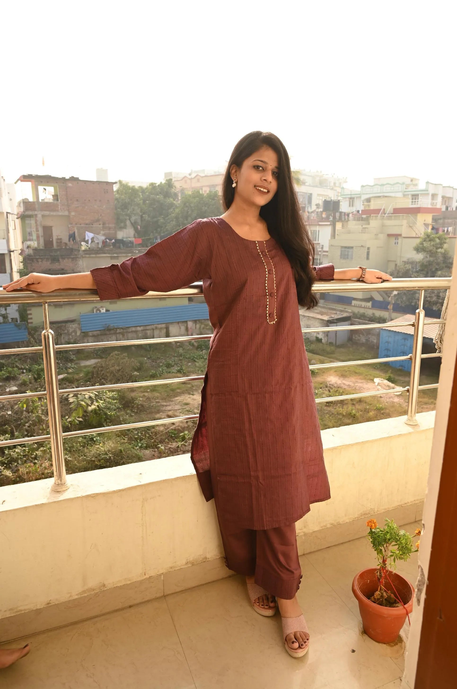 Silk kurti set