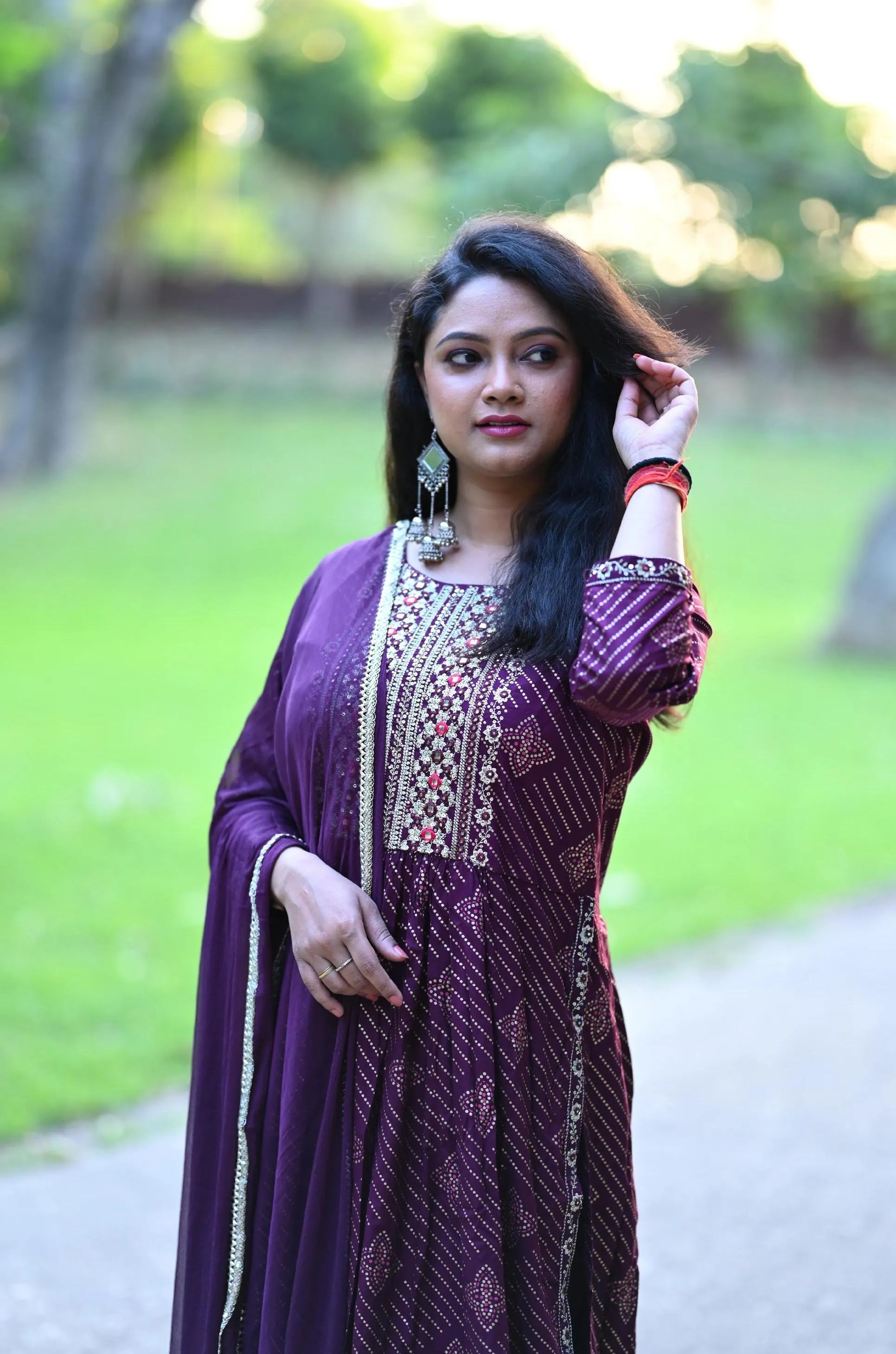 Floral Print Kurta suit set