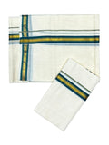Southloom Pure Cotton Kerala Kasavu Set Mundu Kasavu And Pink Border (2.80 Mtrs)