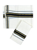 Southloom Kerala Cotton Single Set Mundu with Kasavu and Black Border (2.80 Mtrs)