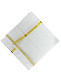 Southloom Kerala Pure Cotton Double Mundu with Gold Kasavu Border Classic