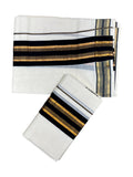 Southloom Pure Cotton Kerala Kasavu Set Mundu Kasavu And Yellow Border (2.80 Mtrs)