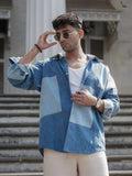 Full Sleeves Denim Patchwork Jacket