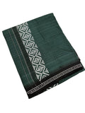 Southloom Green Printed Single Mundu Lungi Style 5