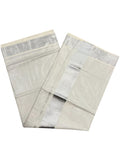 Southloom Silver Kasavu Tissue Plain Kerala Saree