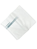 Southloom Premium Handloom Cotton Double Mundu with White and Green Chuttikara