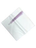 Southloom Pure White Cotton Double Mundu with Purple Chuttikara