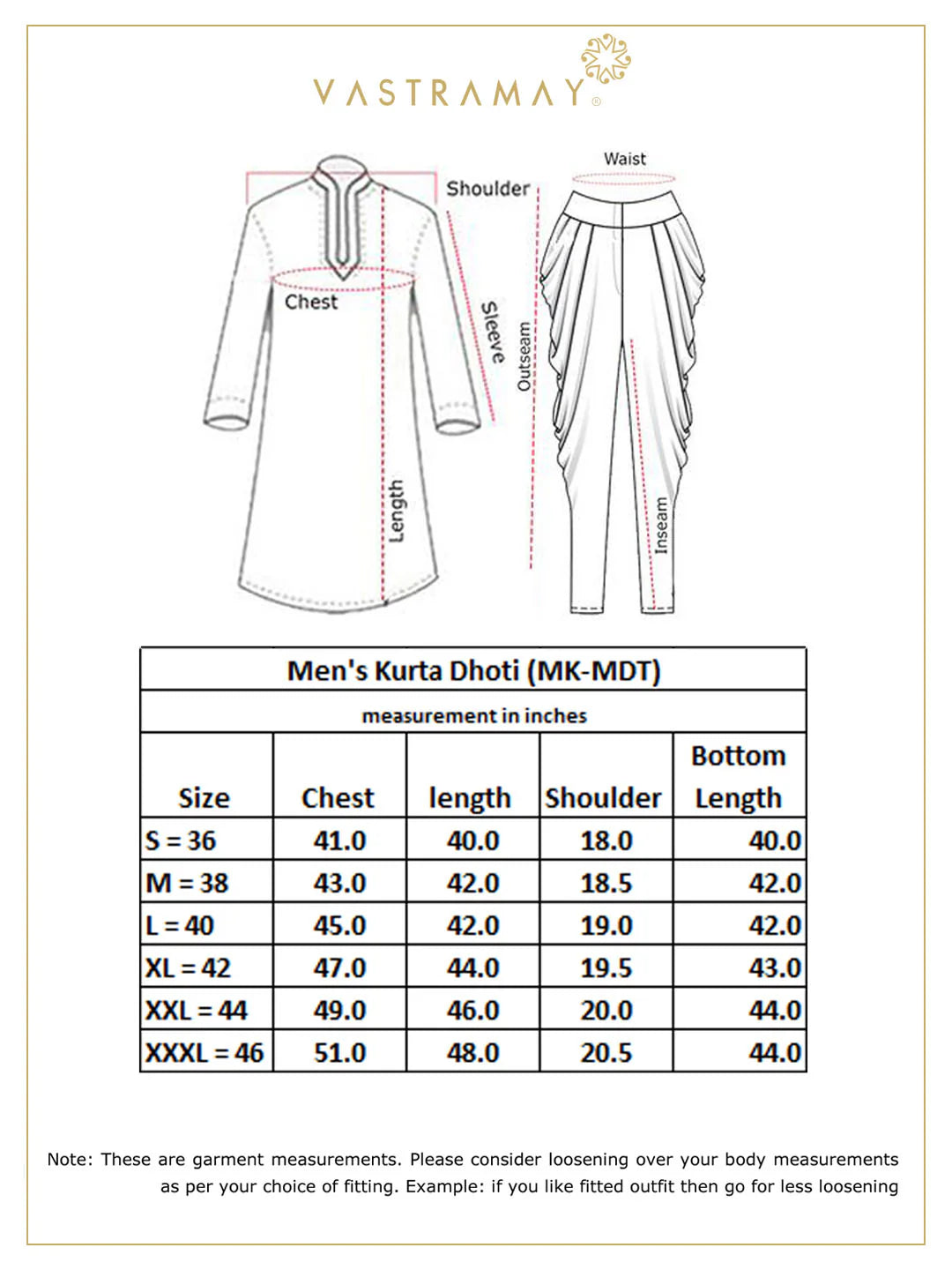 Men's Fuchsia Pink And Gold Cotton Silk Blend Kurta And Dhoti Set