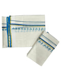 Southloom Pure Cotton Kerala Set Mundu Blue Border (2.80 Mtrs)