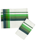 Southloom Pure Cotton Kerala Single Mulloth Set Mundu Green Border Style 2 (2.80 Mtrs) SL243