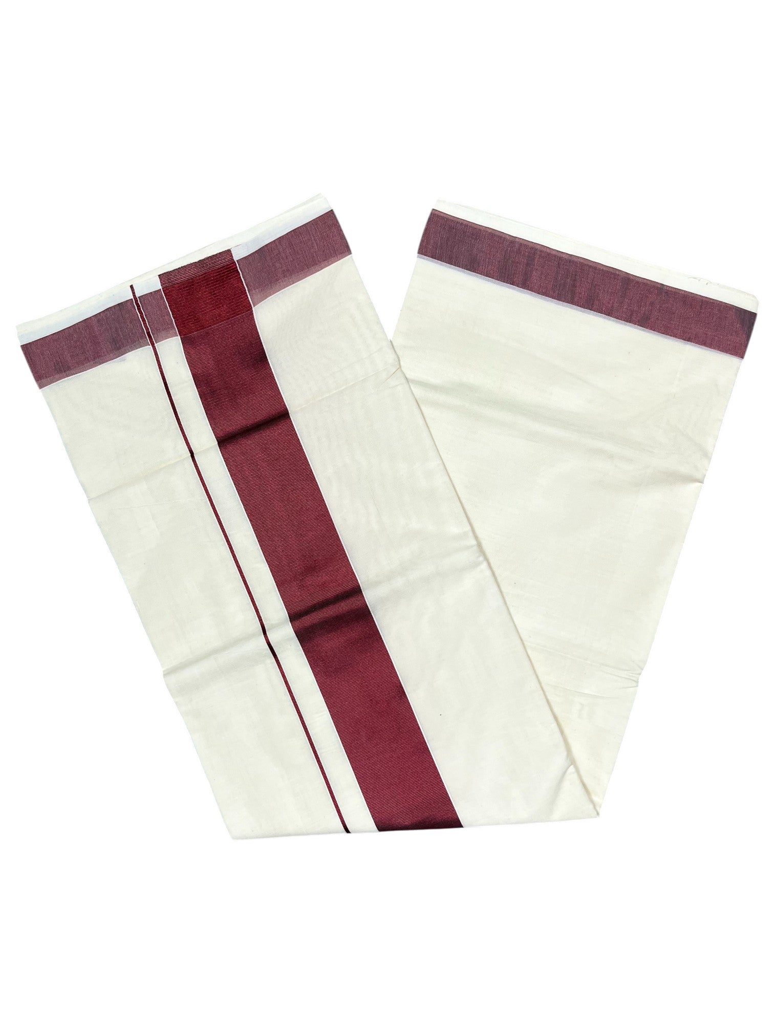 Southloom Kerala Cotton Plain Kasavu Saree with Turquoise Kara Border
