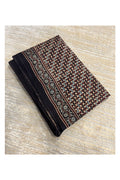 Southloom Kerala Cotton Saree with Block Prints Across Body Style 3