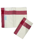 Southloom Pure Cotton Kerala Single Mulloth Set Mundu Red Border (2.80 Mtrs) SL243