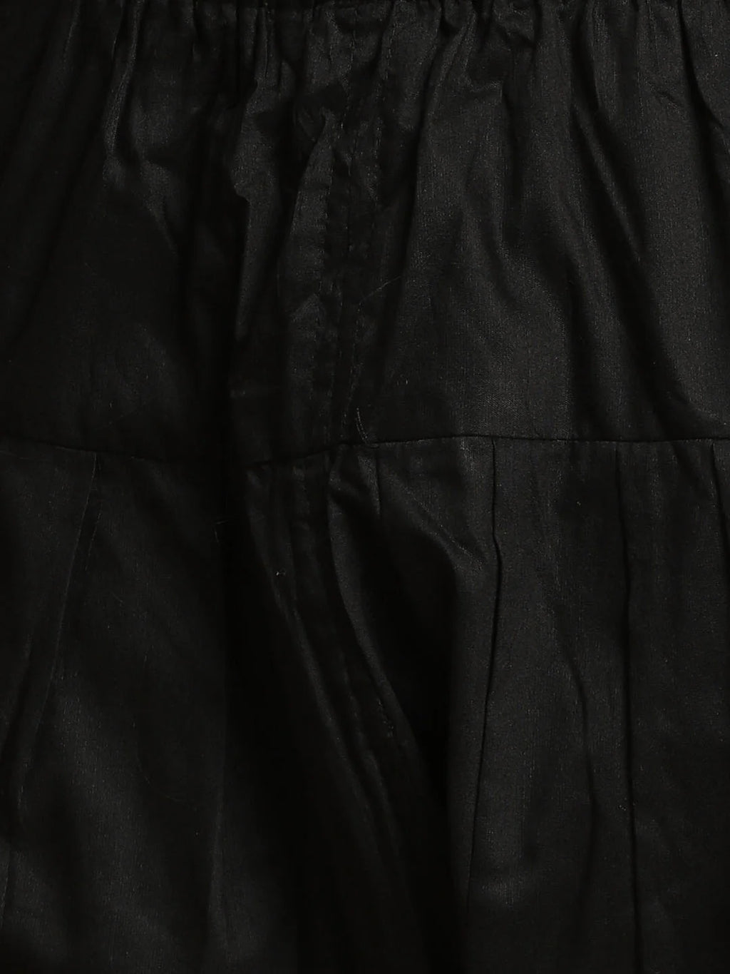 Men's Black Sequined Front Open Georgette Kurta With Patiala