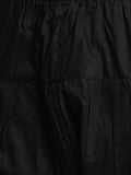 Men's Black Sequined Front Open Georgette Kurta With Patiala