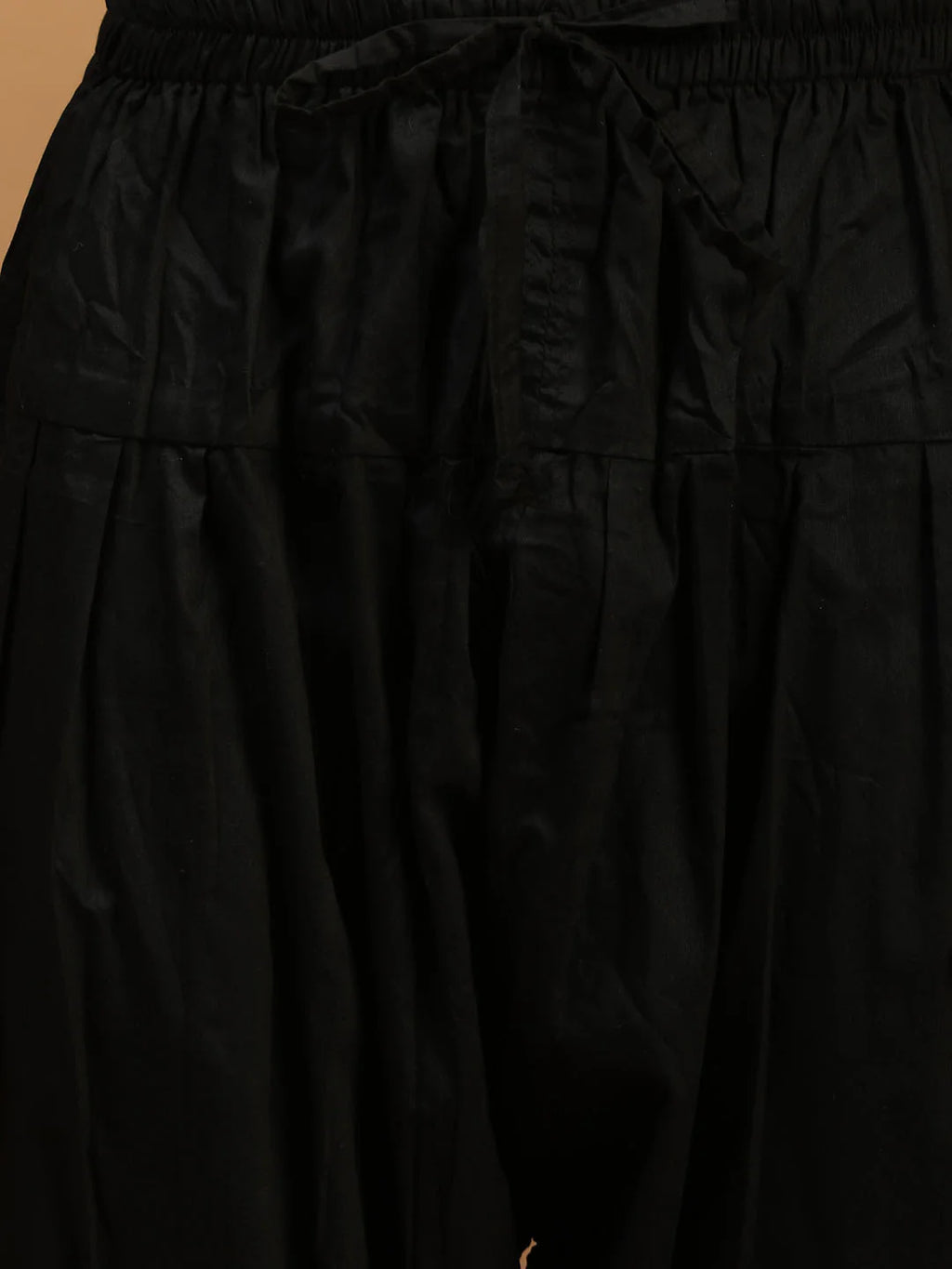 Men's Black Mirror Kurta Patiala And Dupatta Set